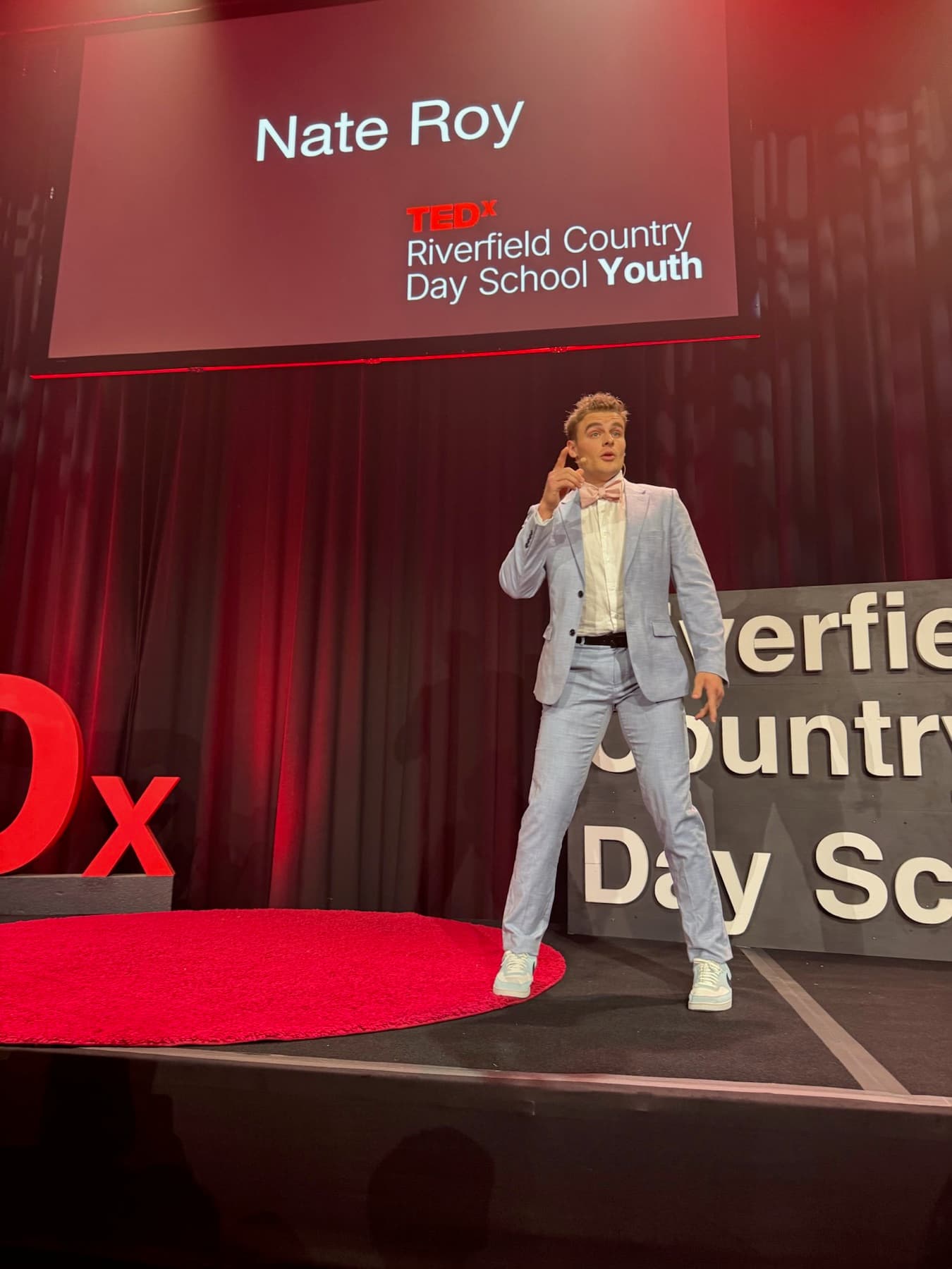 Nate Roy speaking at TEDx